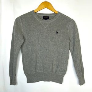 POLO Ralph Lauren Long Sleeve Gray Sweater Boys Medium 16-10-01